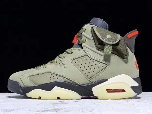 TBK x Jordan Olive Medium Travis 6 Scott CN1084-200 Air 0514